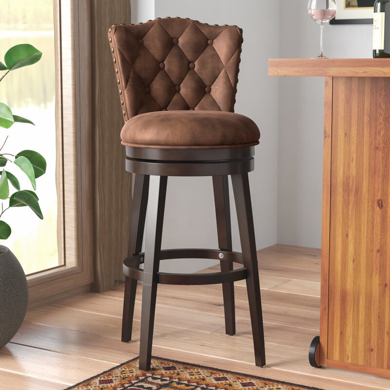 Loon Peak Perham 25 Swivel Bar Stool And Reviews Wayfair